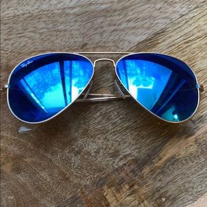 Ray-Ban Aviators Flash Lenses Blue Flash